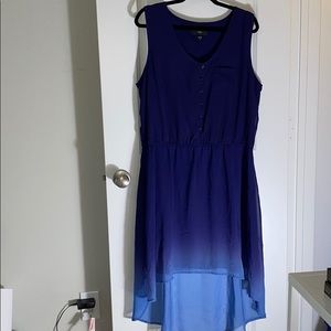 EUC blue hi/lo dress by mossimo.